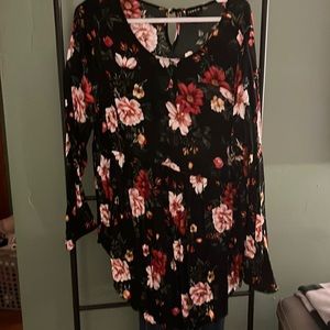 Torrid 3/4 sleeve baby doll top